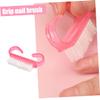 Ipetboom 12pcs Hand Grip Nail Brush for Fingernail and Toenail Cleaning Durable Non-slip Handle for Manicure and Pedicure for Home and Salon Use view 3