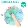 20 Pack Mini Shower Loofah Bath Sponge 20G, Soft Travel Size Nylon Mesh Puff for Body Wash, Loofah Shower Exfoliating Scrubber Pouf for Women and Men, Full Cleanse, Beauty Bathing Accessories view 3