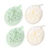 Happyyami 4pcs Shower Ball Bath Poufs Scrubber Sponges Rich Bubble Soft Feeling Easy to Use view 1