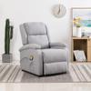 Massage Chair Light Gray Fabric view 1