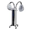 Jcgly Nano Hair Steamer with 2 Caps, Standing Professional Hair Processor, 2-in-1 Hair & Face Steamer for Salon SPA Barber Shop, Silver Aluminum Alloy view 1
