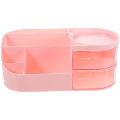 Anneome Compartment Organizer Box Capacity Desktop Storage Holder for Makeup Office Stationery Sundries for Vanity Bathroom Easy to Clean Soft