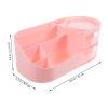 Anneome Compartment Organizer Box Capacity Desktop Storage Holder for Makeup Office Stationery Sundries for Vanity Bathroom Easy to Clean Soft view 2