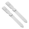 BIUDECO 2Pcs Nail Files Stainless Steel Nail Art Tools for Manicure Easy to Carry Durable Nail Files for Home Salon Use for Nail Shaping and Polishing view 1