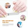 BIUDECO 2Pcs Nail Files Stainless Steel Nail Art Tools for Manicure Easy to Carry Durable Nail Files for Home Salon Use for Nail Shaping and Polishing view 4