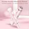 liucocotos Bikini Trimmer for Women 2025 Upgrade Dual Head Shaver Women Ceramic Blades 2-in-1 Women's Body Shaver Electric Razor 90min Cordless Runtime Waterproof Travel Grooming Kit (Pink) view 2
