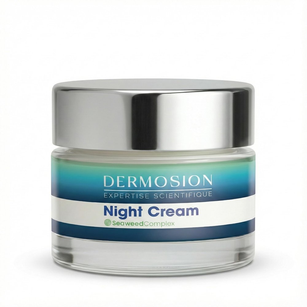 DERMOSION Night Cream  Anti-Aging Face Moisturizer with Retinol and Peptides  50ml (1.69 fl oz)