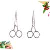 BIUDECO 2pcs Facial Hair Scissors Beard Scissors Men Stainless Steel Shears for Barbershop Home Diy view 3
