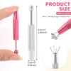 2 PCS Piercing Ball Grabber Tool 4 Claw Jeweler's Pick Up Tool, Diamond Claw Tweezers Piercing Assistant Pen Gem Picker Tool Chip Pick for Small Parts Pickup view 2