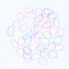 3200 Pcs Elastic Rubber Bands Small Hair Ties Hair Rubber Mini Hair Bands Hair Elastics Tiny Soft Holder Ponytails for Girls (Transparent Multicolor) view 2