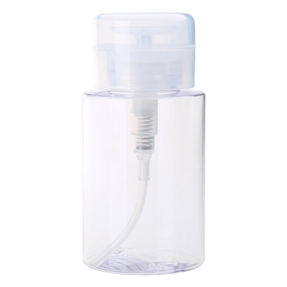 100-200ml Push Down Dispenser Polish Remover Pump Empty Bottle Dispensers Liquid Bottles Container