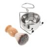 BESTYASH Men's Shaving Brush Set Stainless Steel Bowl and Handle Grooming Kit for Wet Shaving Complete Beard Care Cream Brush and Ergonomic Design view 1