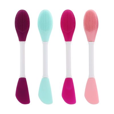 DEARMAMY Double-Head Silicone Face Mask Applicators 4pcs Mud Mask Brushes for Skincare and DIY Beauty Tools for and Facial Care