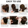 4-Pack Hair Bun Maker for Women - 2 Small & 2 Large Non-Slip Foam Sponge Bun Shapers for Easy Updos, Lazy Hair Curler Bun Clips, Reusable Magic Bun Curler for Long/Short/Thick/Thin Women Hair view 3