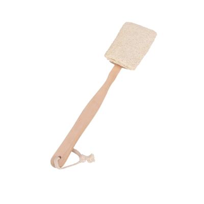 BATHVEVE Bath Back Brush Shower Back Brush Long Handle Natural Material Random Color