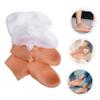 BATHVEVE 2pairs Exfoliating Socks for Cracked Heels Overnight Moisturizing Foot Care Spa Supplies Foot Massage Socks for Dry view 4
