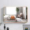 Bathroom Mirror Bathroom Mirror with Shelves Vanity Mirror Rectangular Vanity Mirror Aluminum Frame(Gold,23.6" L x 15.8" W) view 2