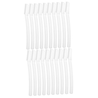 Ipetboom 20pcs Eyebrow Portable Facial Hair Shaver Eyebrow Trimmer for Women Lightweight Blades for Travel and Daily Grooming