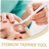 Ipetboom 20pcs Eyebrow Portable Facial Hair Shaver Eyebrow Trimmer for Women Lightweight Blades for Travel and Daily Grooming view 3