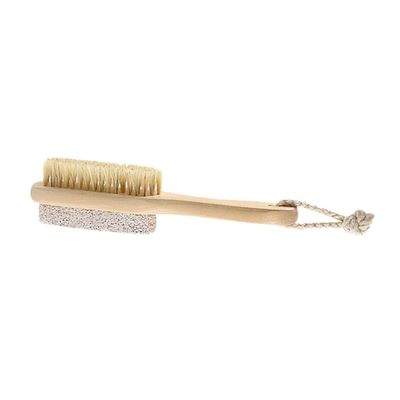 SHERCHPRY Bristle Brush Pumice Stone Foot Scrubber for Dead Skin Removal Natural Exfoliator Tool for Smooth Feet for Spa-Like Treatment