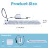 GIFZES Bath Spa Massage Mat Portable Spa Bubble Bath Mat, Full Body Bubbling Bath Non-Slip Mat with Remote & Pillow, Electric Air Pump & Adjustable Bubble Settings Bathtub Bubble Machine White view 4