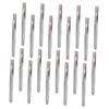 Beaupretty 20Pcs Portable Lip Brush Set 10.5cm Crystal Handle Waterproof Makeup Applicator Cover for Lip Balm and Eye Shadow view 1