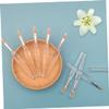 Beaupretty 20Pcs Portable Lip Brush Set 10.5cm Crystal Handle Waterproof Makeup Applicator Cover for Lip Balm and Eye Shadow view 2