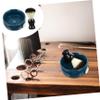 OATIPHO 2pcs Shaving Cup Brush Men's Grooming Kit Swirl Soap Bowl Shaving Cream Bowl Long- view 2