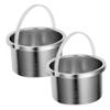 BESTYASH 2pcs Aluminum Wax Warmer Insert for Hair Removal Temperature Wax Bowl Liner and Efficient Pot Replacement for Machines view 1