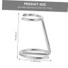 BAZEITFLOW Men's Razor Brush Storage Rack Bathroom Razor Stand Organizer Wall Mount Iron Alloy Shaving Brush Holder for Modern Bathroom view 2