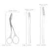 Beaupretty 1set Eyebrow Trimmer and Scissors Kit Folding Brow Razor Set Comb for Eyebrow and Eyelash Grooming Safe Blades for Beginners and Professionals Design for Women and Men view 2