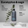 ATTITUDE Shower Gel Body Wash for Men, 98% Natural Origin Ingredients, Paraben & Phthalate Free, EWG Verified, Cleanses Without Drying, Eucalyptus & Sage,14 Fl Oz view 3
