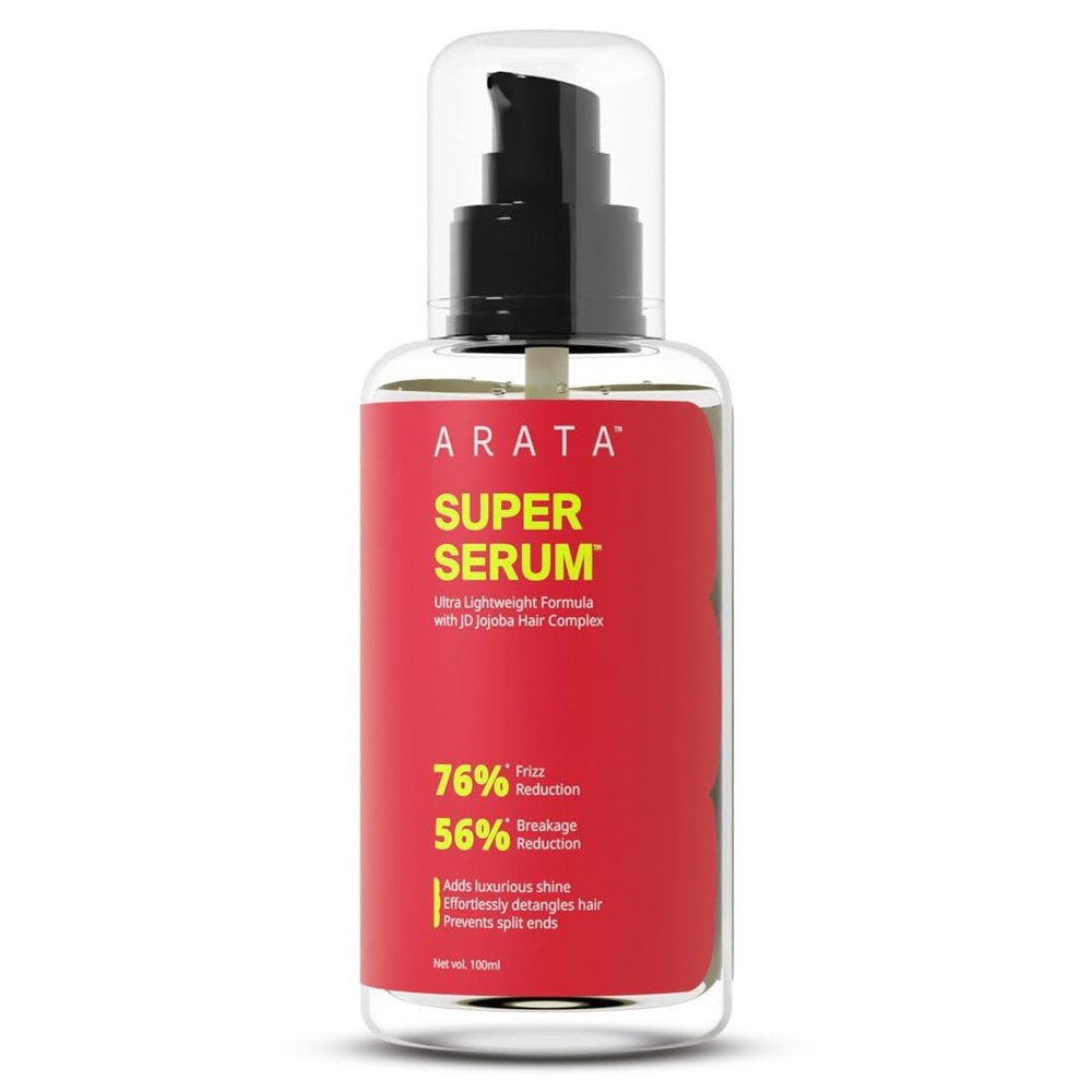 Super Serum For Dry & Frizzy Hair | 76% Frizz Reduction | 56% Breakage Reduction | Luxurious Shine | Prevents Split Ends | Powered By JD Jojoba Hair Complex | Hair Serum For Women & Men |100ml