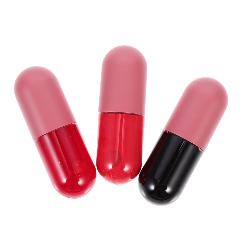 PartyKindom 3Pcs Moisturizing Lip Oils Portable Lip Glosses for Nourishing Plumping Hydrating Lip Care Tools for Women Lightweight Adorable present