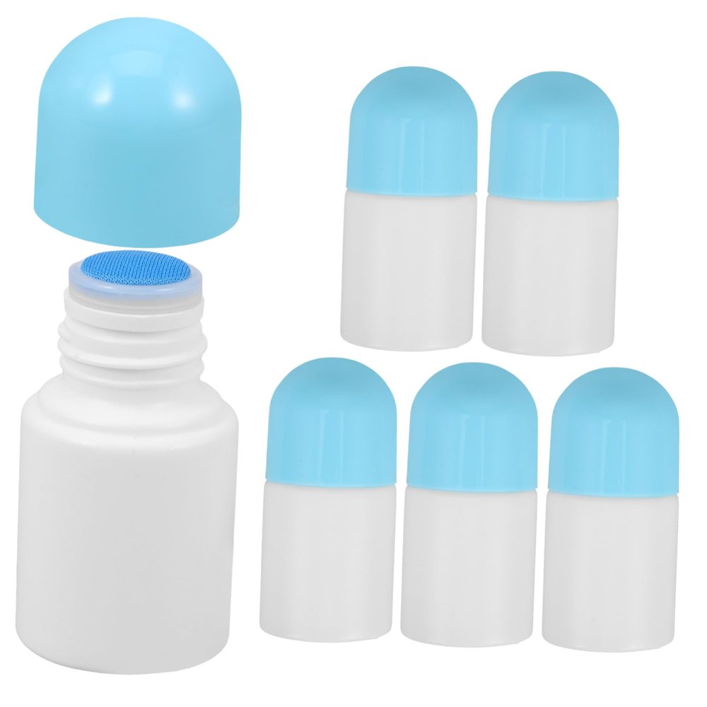 HOMOBABE 6pcs Sponge Applicator Bottles for Liquid Applications Compact Lightweight Bottles Versatile Design for Skincare Cleaning Sturdy Structure Spill Cap for