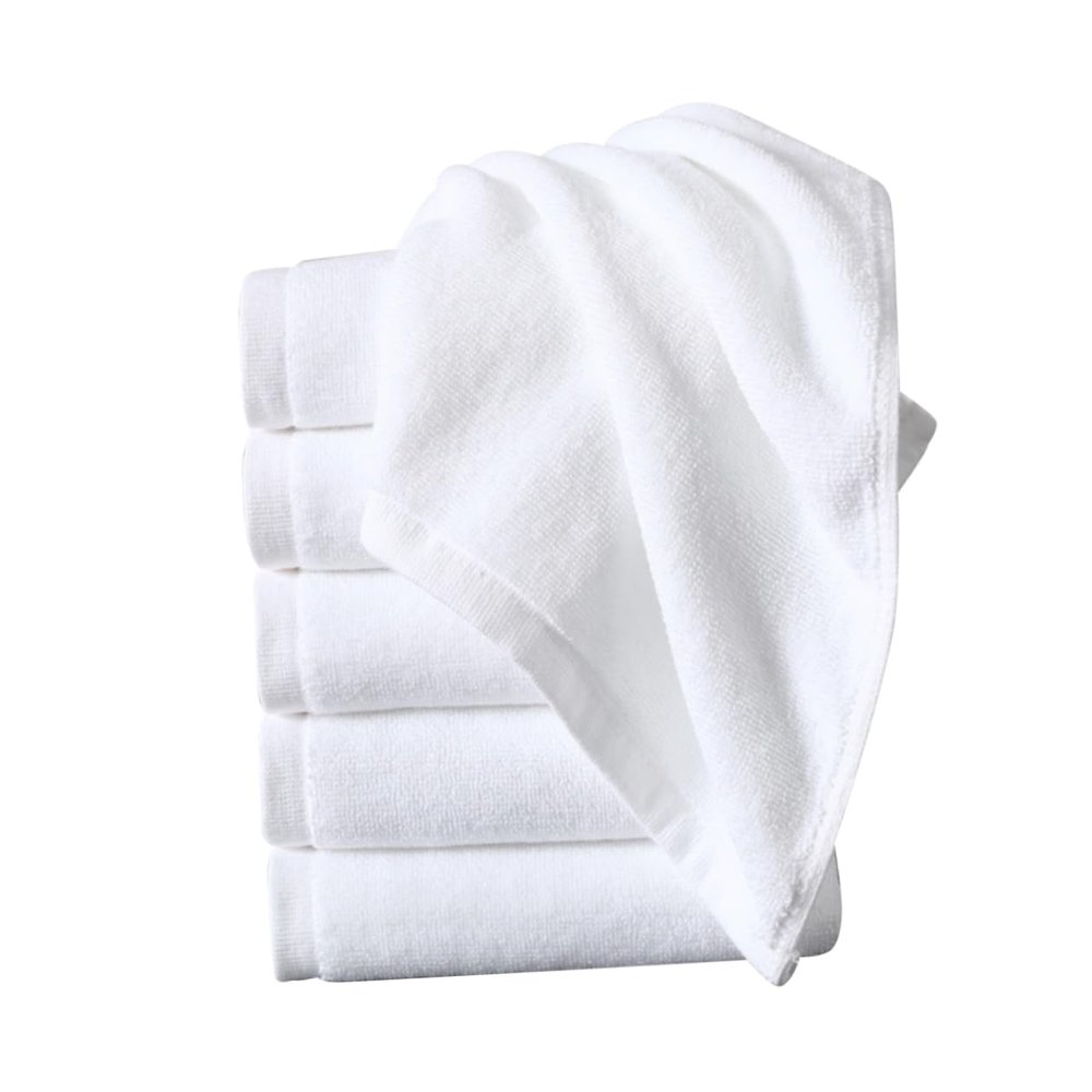 FRCOLOR 4pcs Cotton Face Towels Thickened Bath Towels Quick Dry Hotel Style Soft Absorbent