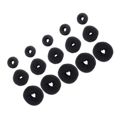 BATHVEVE 15pcs Hair Bun Maker Set Donut Hair Styling Tools for Boys and Girls and Adults Easy-to-Use for Creating Buns and Updos for Dance and Special Occasions