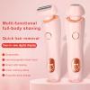 Bikini Trimmer for Women Electric Razors, Electric Razor 2 in 1 Shaver Pubic Hair, LED Display with IPX7 Waterproof - Rechargeable Lady Trimmer for Underarm Body Leg Face(Pink) view 2