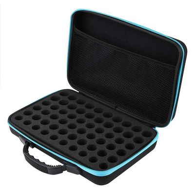 AYQEBNC 60-Bottle Essential, Essential Oils Organizer Oil Carrying Case for 5ml 10ml 15ml with Handle Scented Oils Holder Traveling Carrying Case Storage Bag(Blue)