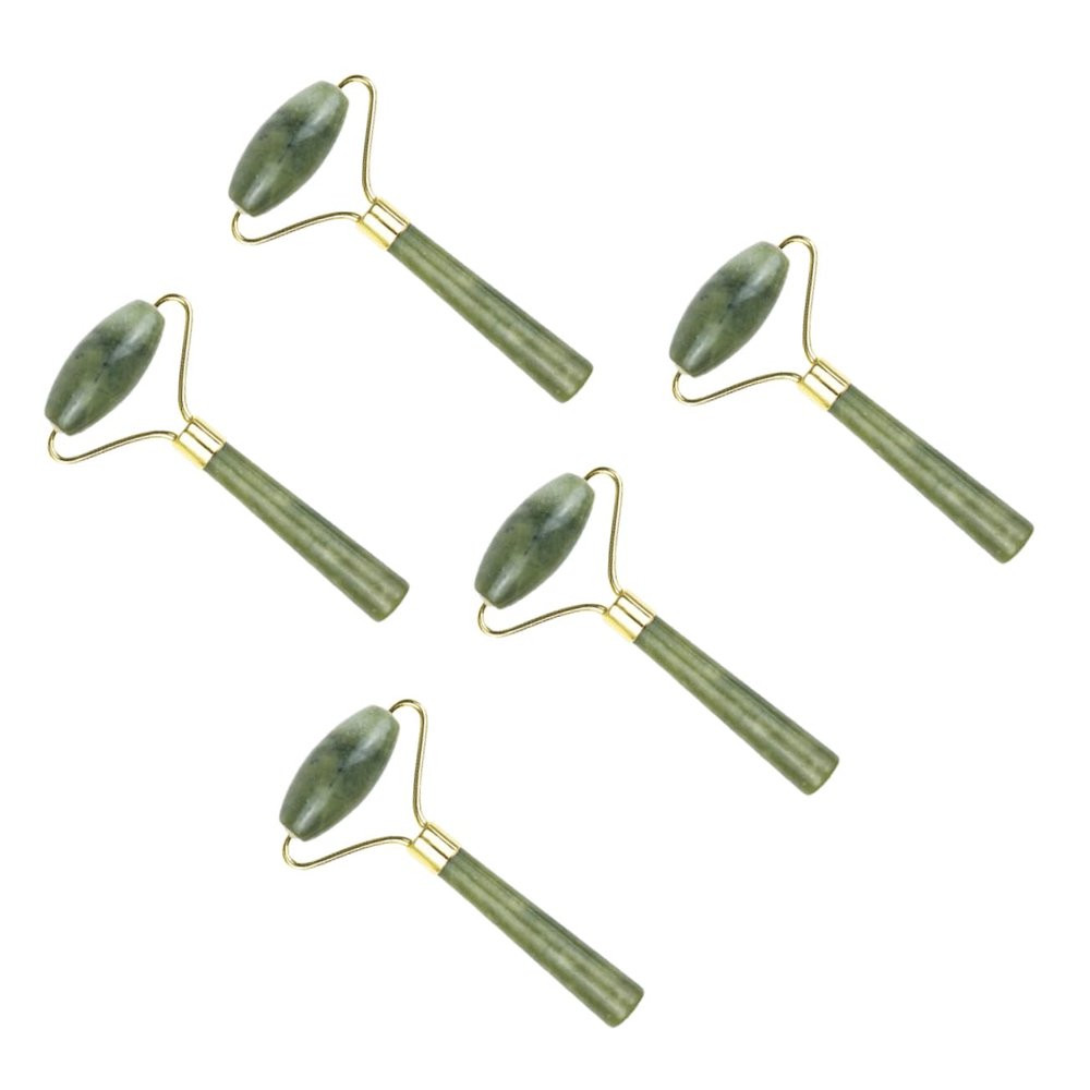GALPADA 5pcs Eye Beauty Roller Jade Face Roller for Skin Care Gua Tool Green Jade Rolling Tool Eye Massager