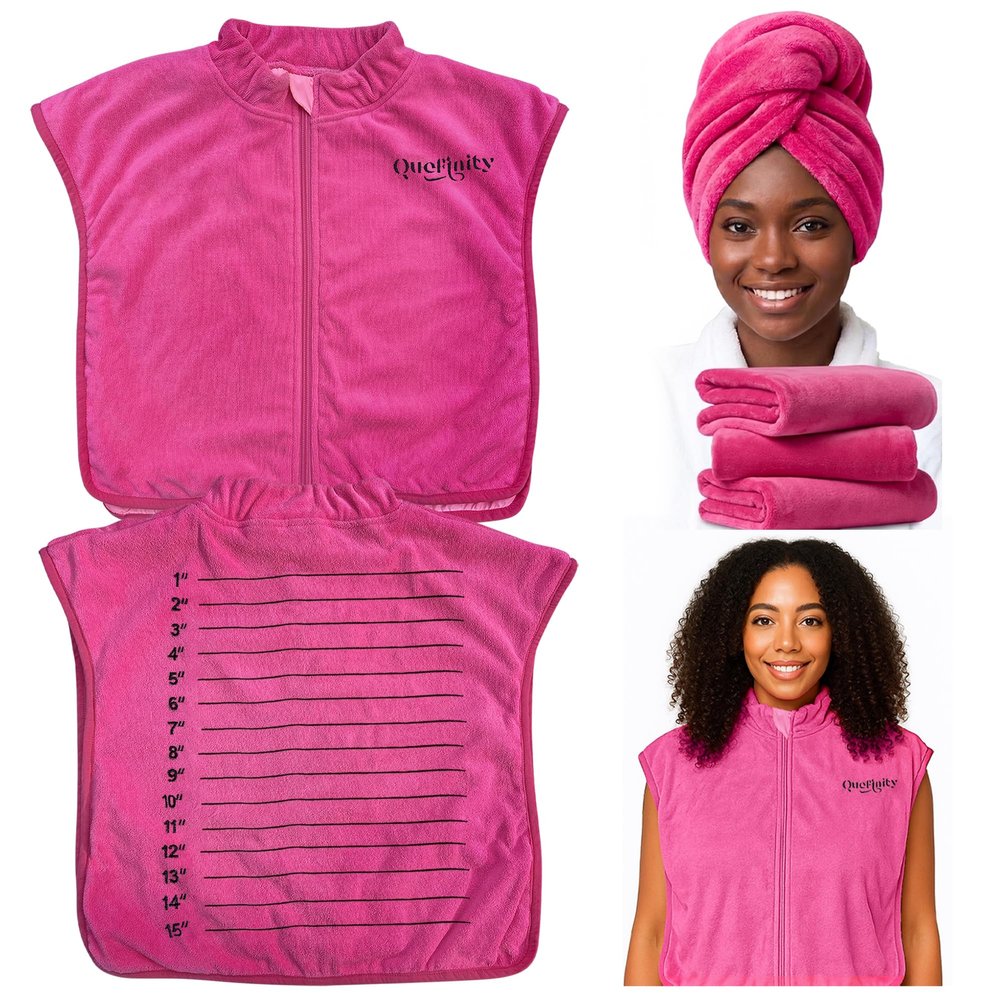 2pcs,Microfiber Towel Cape Set, Hair Towel Wrap, Hair Drying Towel, Curling Styling Accessories,Microfiber Shoulder Towel For Curly Hair, Shoulder Neck Towel, Hair Cape, Makeup,Curly Hair Towel