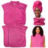 2pcs,Microfiber Towel Cape Set, Hair Towel Wrap, Hair Drying Towel, Curling Styling Accessories,Microfiber Shoulder Towel For Curly Hair, Shoulder Neck Towel, Hair Cape, Makeup,Curly Hair Towel view 1