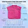 2pcs,Microfiber Towel Cape Set, Hair Towel Wrap, Hair Drying Towel, Curling Styling Accessories,Microfiber Shoulder Towel For Curly Hair, Shoulder Neck Towel, Hair Cape, Makeup,Curly Hair Towel view 2