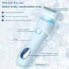 Bikini Trimmer for Women Electric Razors, Electric Razor 2 in 1 Shaver Pubic Hair, LED Display with IPX7 Waterproof - Rechargeable Lady Trimmer for Underarm Body Leg Face (Blue) view 3