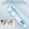 Bikini Trimmer for Women Electric Razors, Electric Razor 2 in 1 Shaver Pubic Hair, LED Display with IPX7 Waterproof - Rechargeable Lady Trimmer for Underarm Body Leg Face (Blue) view 4