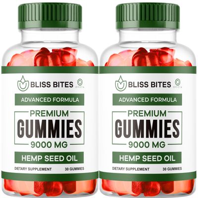 (2 Pack) Bliss Bites Gummies, Official Bliss Bite Gummy Formula Reviews, 60 Gummies for 2 Months