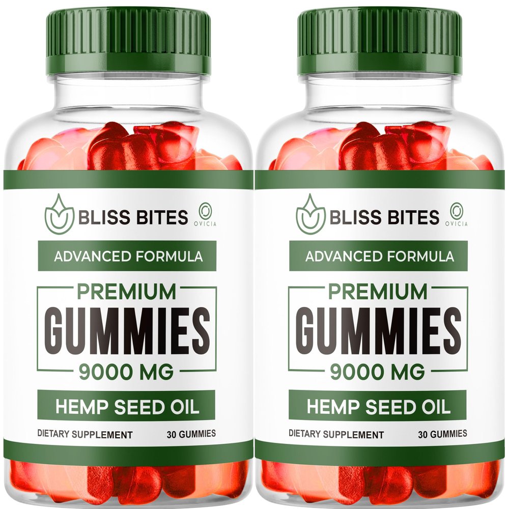 (2 Pack) Bliss Bites Gummies, Official Bliss Bite Gummy Formula Reviews, 60 Gummies for 2 Months