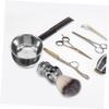 HAKIDZEL Male Beard Shaving Kit Professional Barbers Grade Shaving Brush Foaming Bowl for Gentleman Grooming Tool for Men view 4