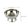 WRITWAA Stainless Steel Shaving Bowl Set Large Reusable Shave Cup for Men Footed Shaving Mug Heat Insulation Essential view 2