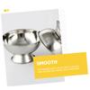 WRITWAA Stainless Steel Shaving Bowl Set Large Reusable Shave Cup for Men Footed Shaving Mug Heat Insulation Essential view 3